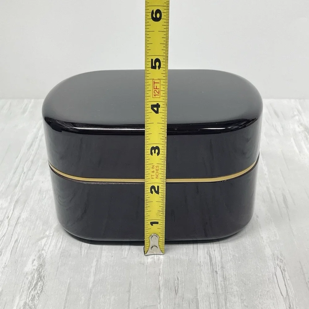 Japanese Style Bento Box Food Container Oval Nested Stackable Melamine Plastic‎